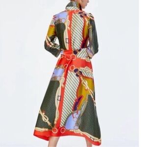 Zara blogger favorite ❤️ Multicolor Long Sleeve Dress